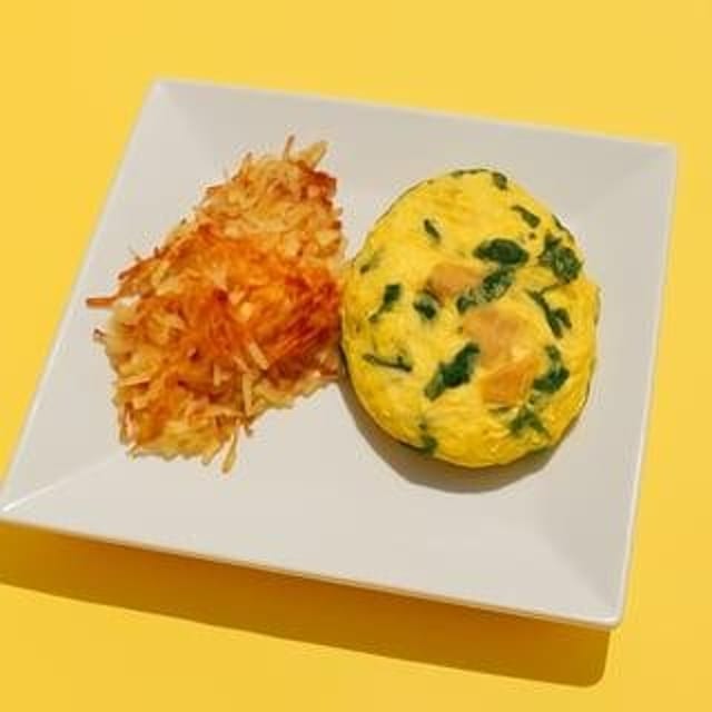 Spinach & Cheese Omelette.