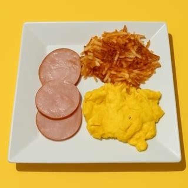 Canadian Bacon & Eggs.