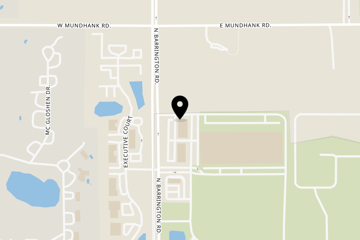 Map showing the location of Pancake Cafe Hoffman Estates on 3101 Barrington Rd in Hoffman Estates